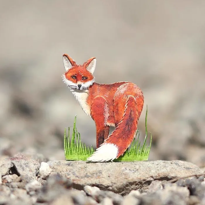 We Make Paper Cut Miniature Animals and One Takes 4 To 6 Hours To Complete