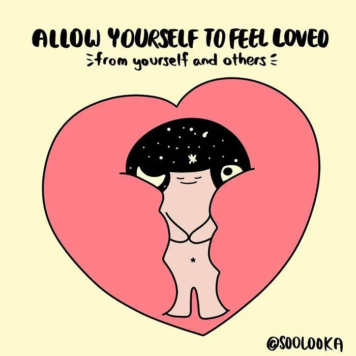 My 30 Inspiring Illustrations To Help You Focus On Self-Love (New Pics)