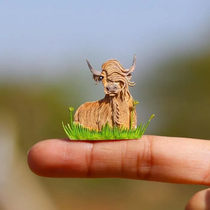 We Make Paper Cut Miniature Animals and One Takes 4 To 6 Hours To Complete