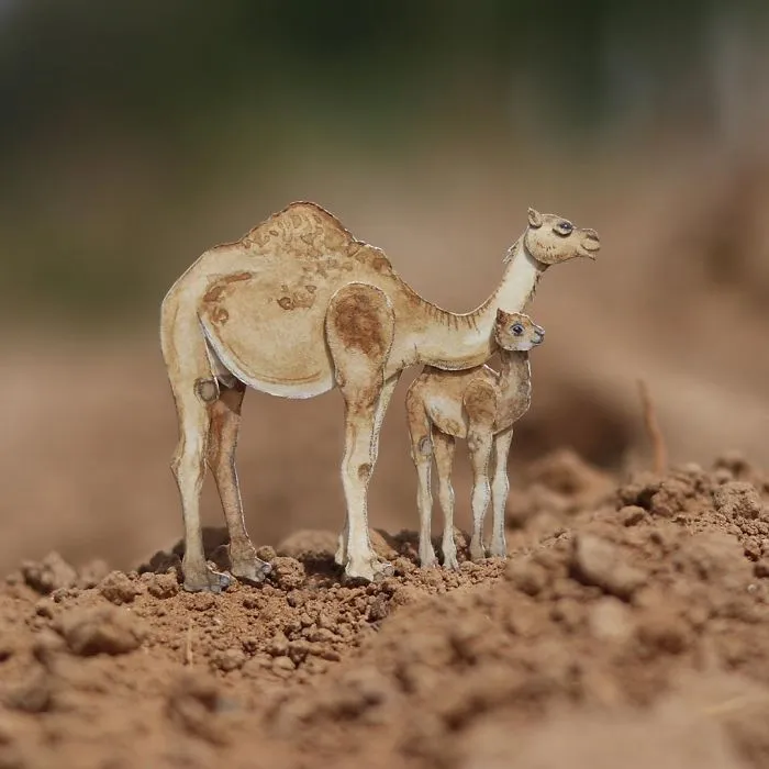 We Make Paper Cut Miniature Animals and One Takes 4 To 6 Hours To Complete
