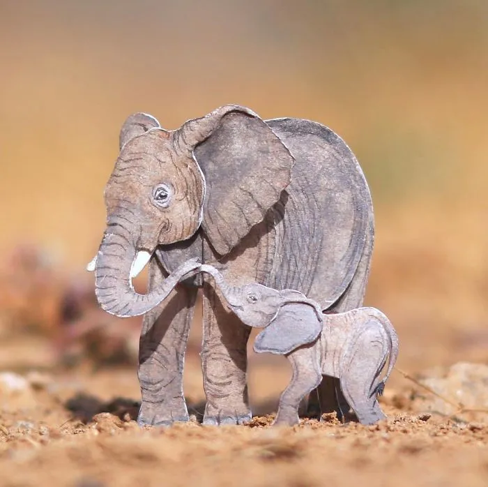 We Make Paper Cut Miniature Animals and One Takes 4 To 6 Hours To Complete