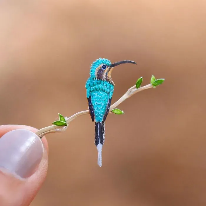 We Make Paper Cut Miniature Animals and One Takes 4 To 6 Hours To Complete