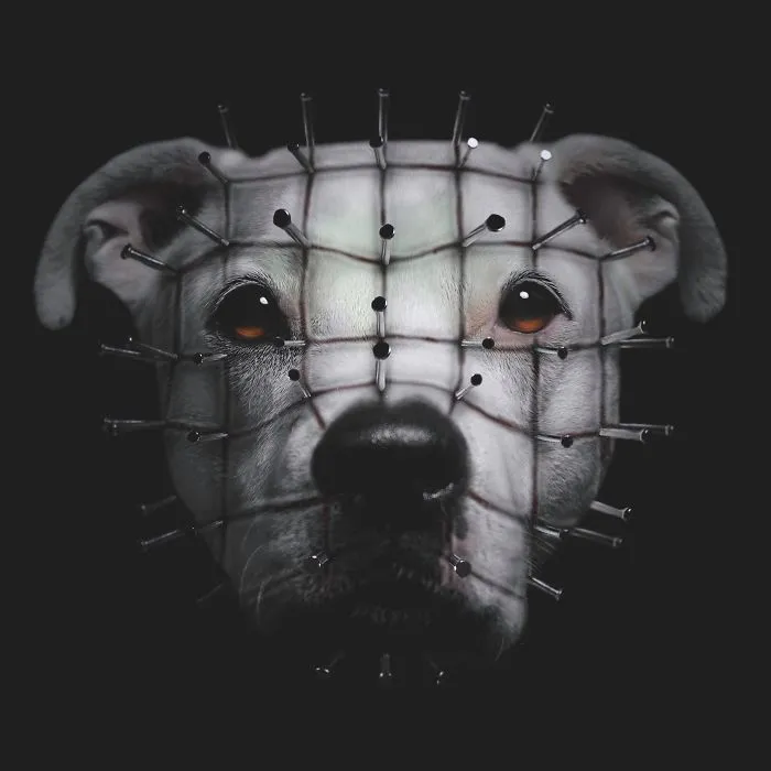 I Photoshopped My 3 Dogs In An Epic Halloween Series (12 Pics)