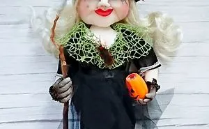 Halloween Textile Interior Witch.