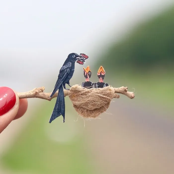 We Make Paper Cut Miniature Animals and One Takes 4 To 6 Hours To Complete