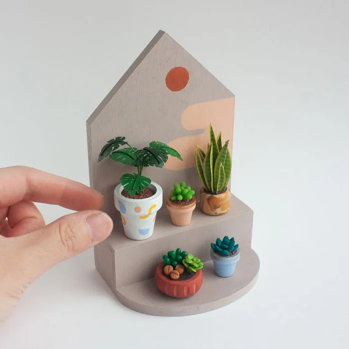 I Can't Seem To Keep Plants Alive, So I Made My Dream Indoor Garden Out Of Art Materials