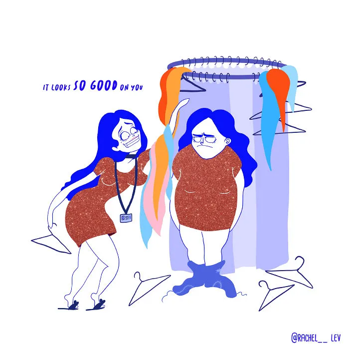 Creo Divertidas Ilustraciones A Todo Color Para Reírme De Los Problemas A Los Que Damos Demasiada Atención Las Mujeres (20 Fotos)