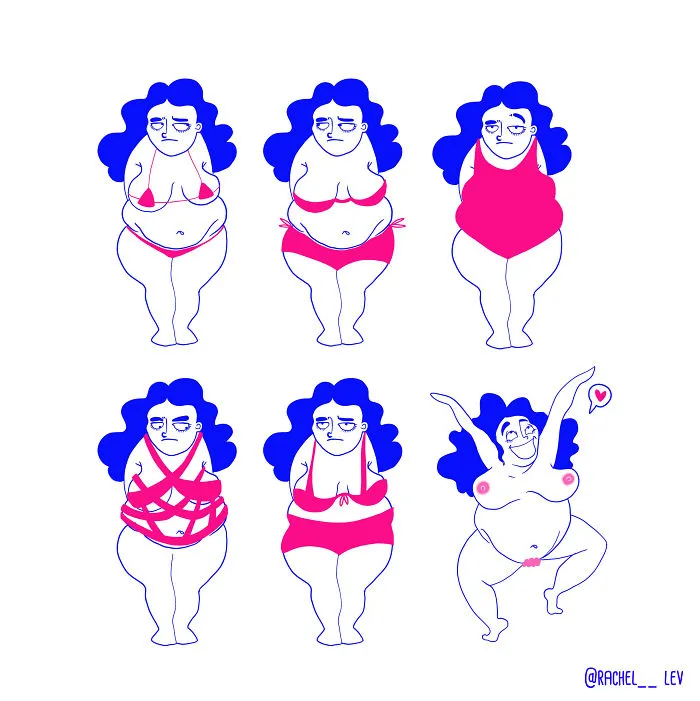 Creo Divertidas Ilustraciones A Todo Color Para Reírme De Los Problemas A Los Que Damos Demasiada Atención Las Mujeres (20 Fotos)