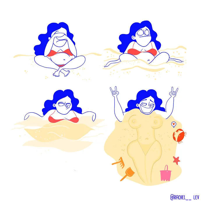 Creo Divertidas Ilustraciones A Todo Color Para Reírme De Los Problemas A Los Que Damos Demasiada Atención Las Mujeres (20 Fotos)