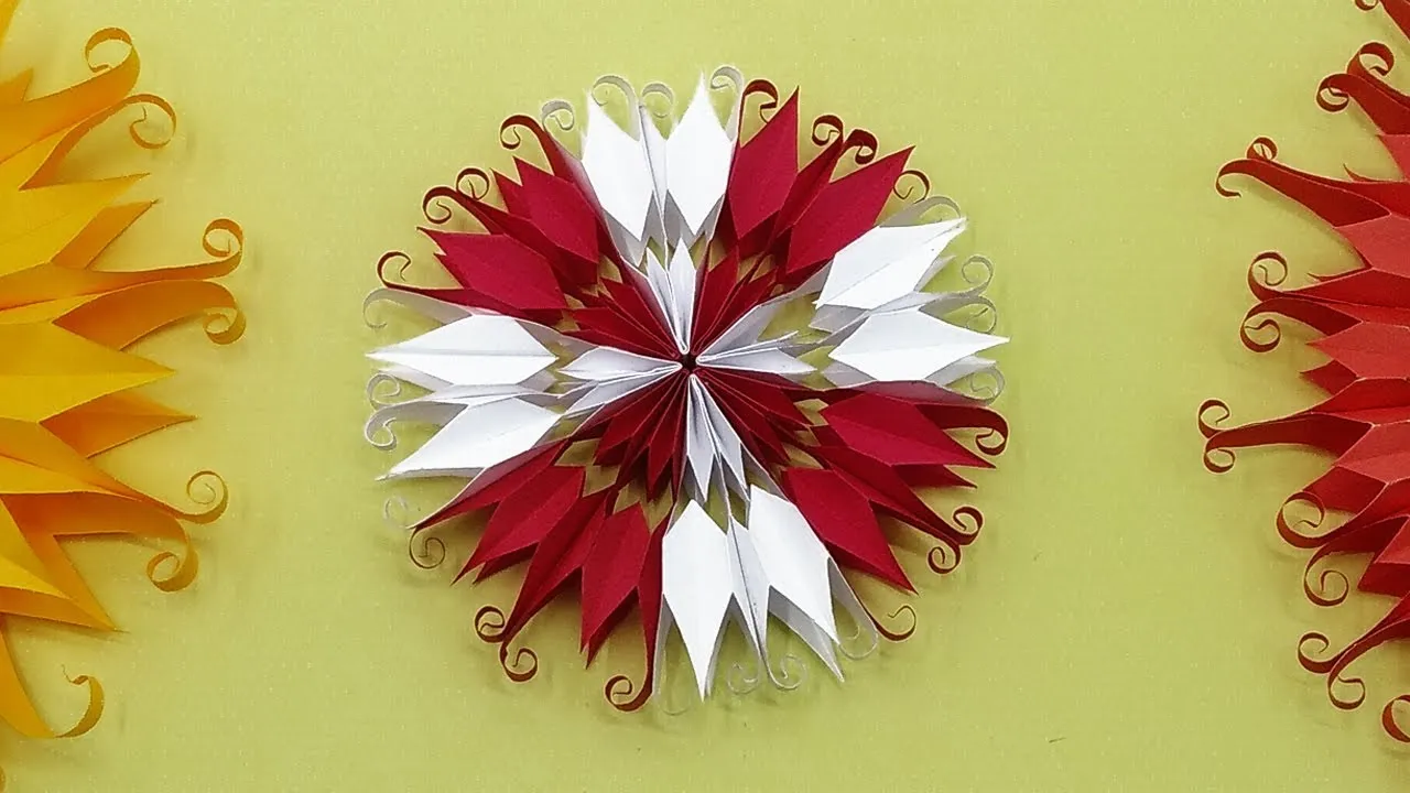 Easy Make Christmas Paper Snowflakes | DIY Snowflake Christmas Decor Tutorial | Christmas Tree Ornament
