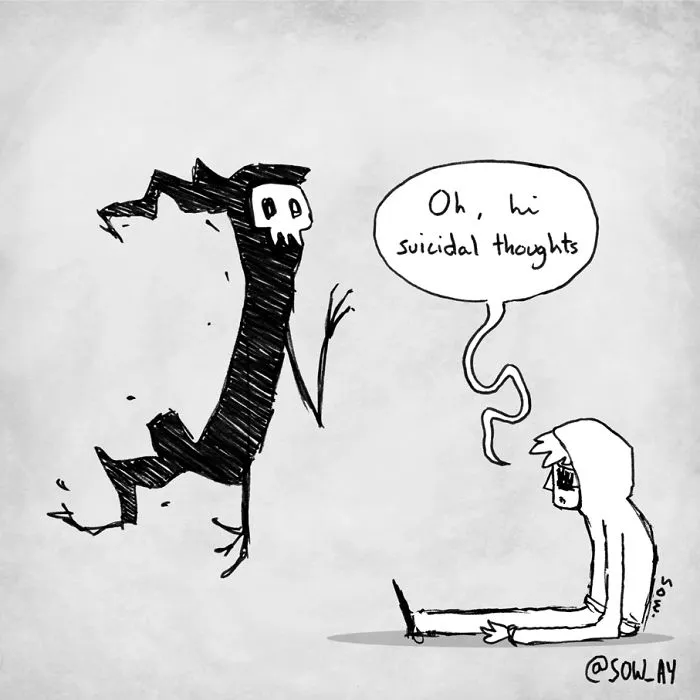 I Illustrate My Darkest Thoughts To Help People Understand What It’s Like To Suffer From Mental Illness (New Pics)