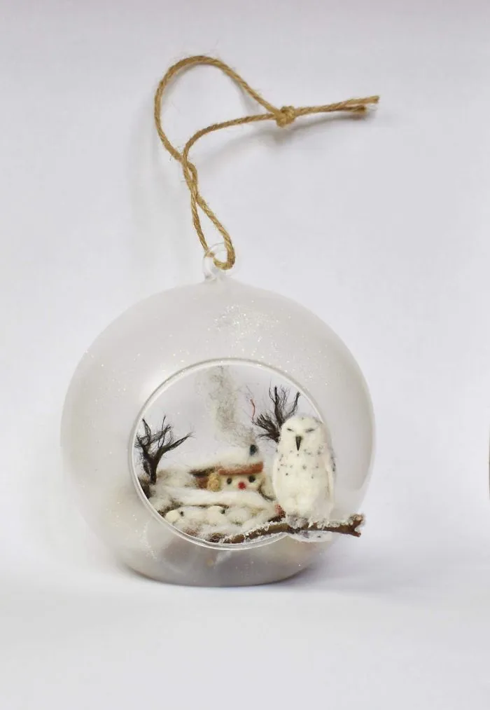 My 27 Animal Scenes Made From Needle Felted Animals And Ordinary Glass Baubles