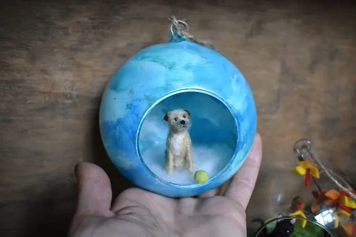My 27 Animal Scenes Made From Needle Felted Animals And Ordinary Glass Baubles