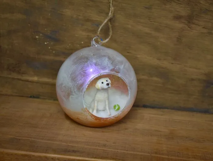 My 27 Animal Scenes Made From Needle Felted Animals And Ordinary Glass Baubles