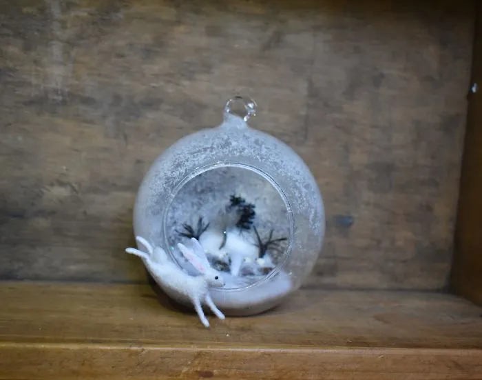 My 27 Animal Scenes Made From Needle Felted Animals And Ordinary Glass Baubles