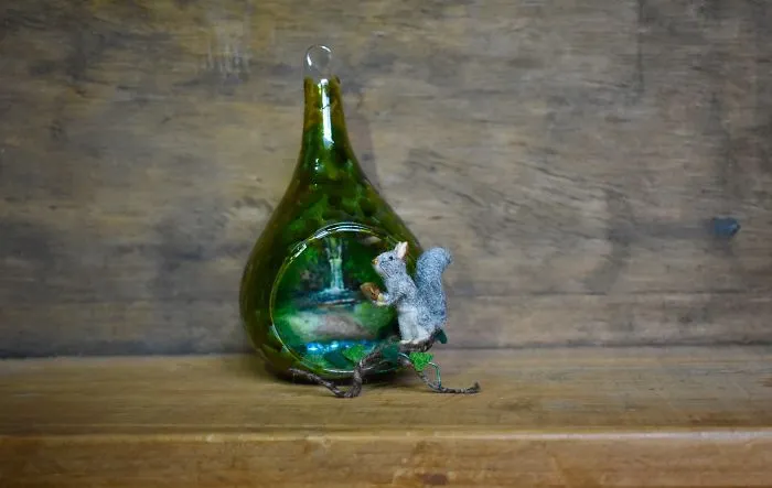 My 27 Animal Scenes Made From Needle Felted Animals And Ordinary Glass Baubles