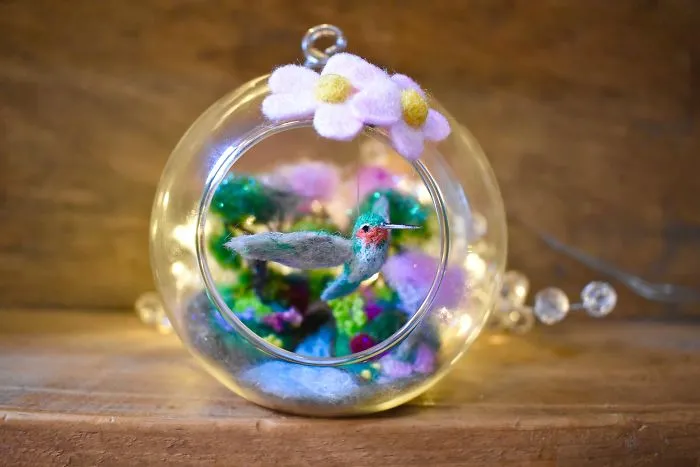 My 27 Animal Scenes Made From Needle Felted Animals And Ordinary Glass Baubles