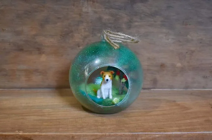 My 27 Animal Scenes Made From Needle Felted Animals And Ordinary Glass Baubles