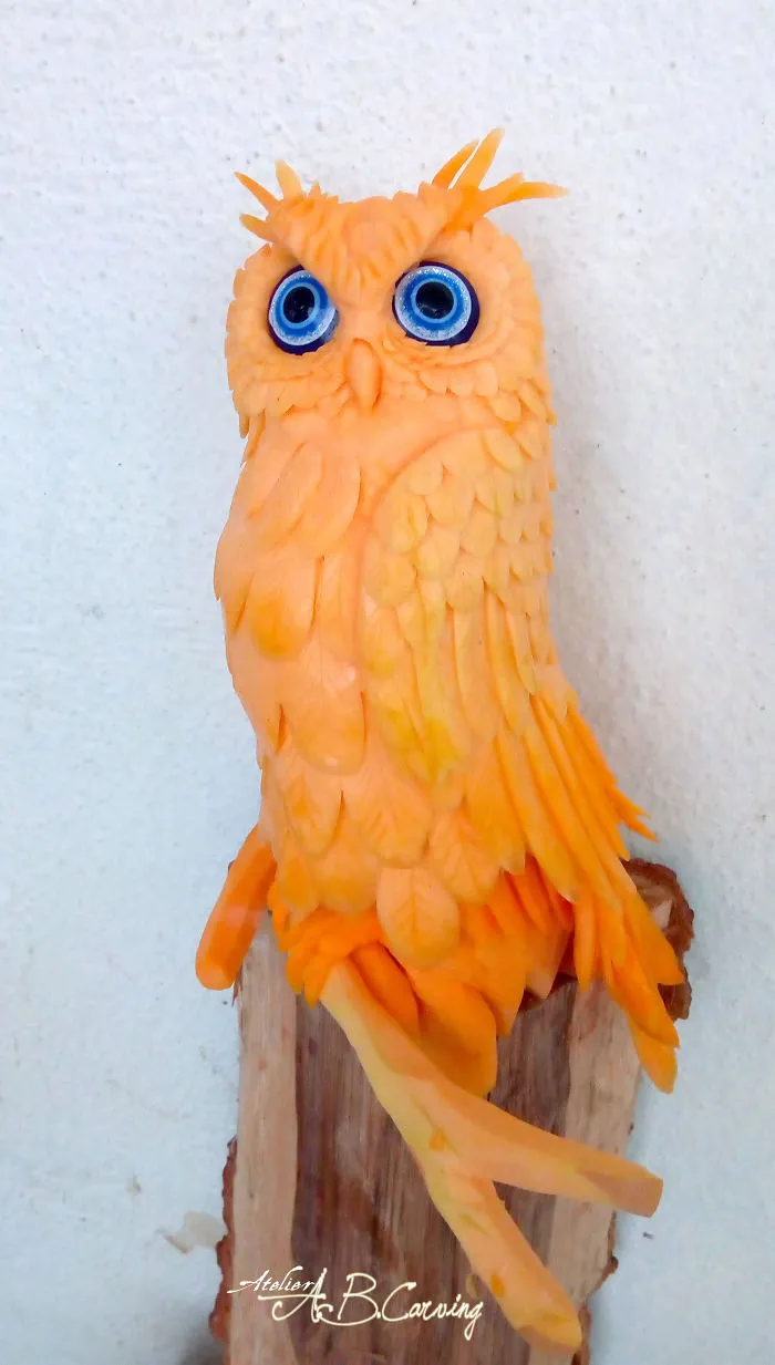 I Am A Fruit Carving Artist From Bulgaria And Here Are 26 Of My Alternative Halloween Pumpkins (New Pics)