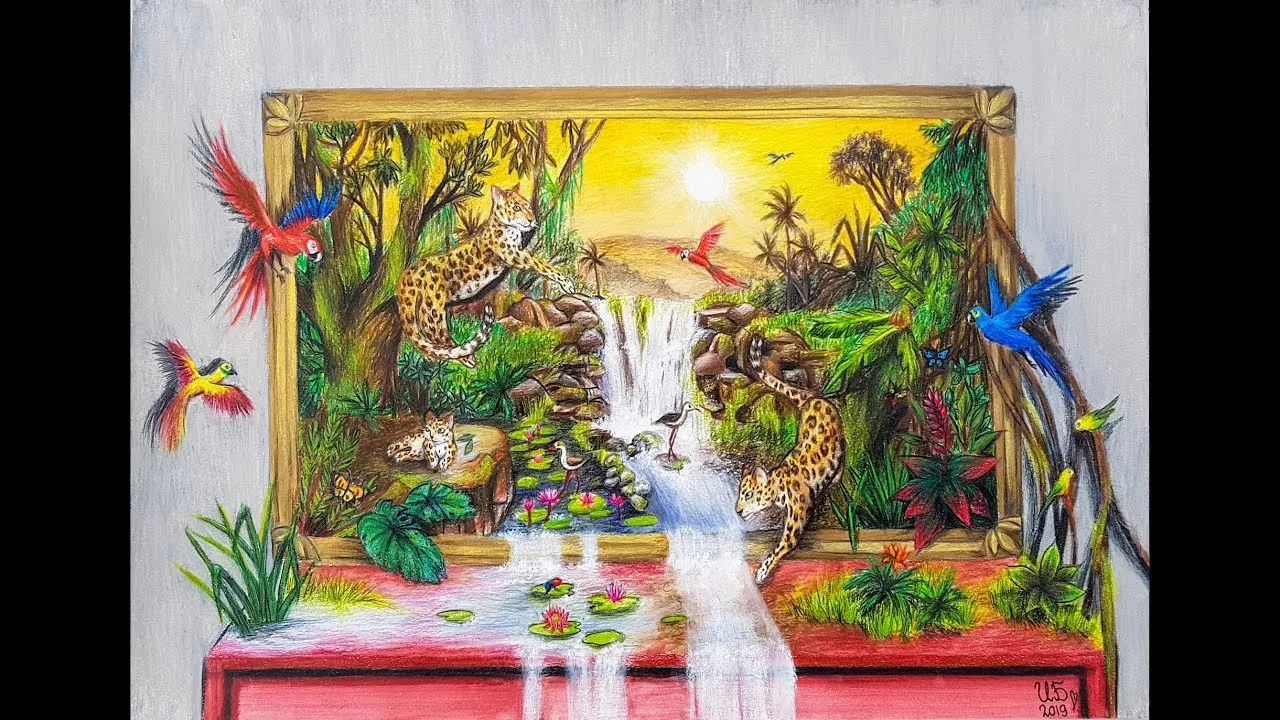 Drawing Is My Passion. I Just Finished This Artwork. I Used Colored Pencils On Paper. Do You Like It?
