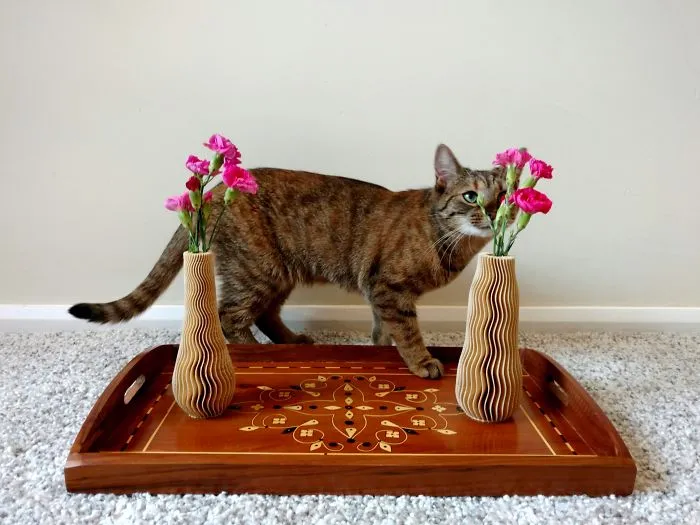 These Vases Are 3D Printed With A Special Wood Filament