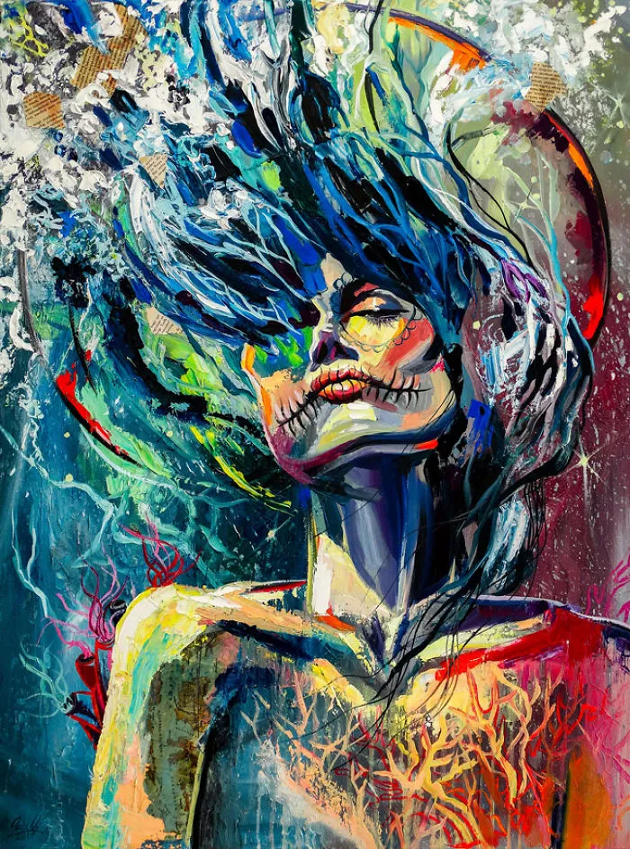 40 Creepy Women Portraits That I Painted In The Last Two Years