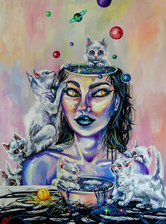 40 Creepy Women Portraits That I Painted In The Last Two Years