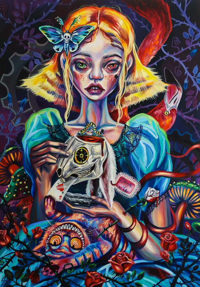 40 Creepy Women Portraits That I Painted In The Last Two Years