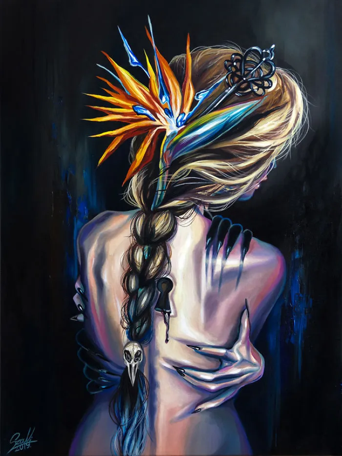 40 Creepy Women Portraits That I Painted In The Last Two Years
