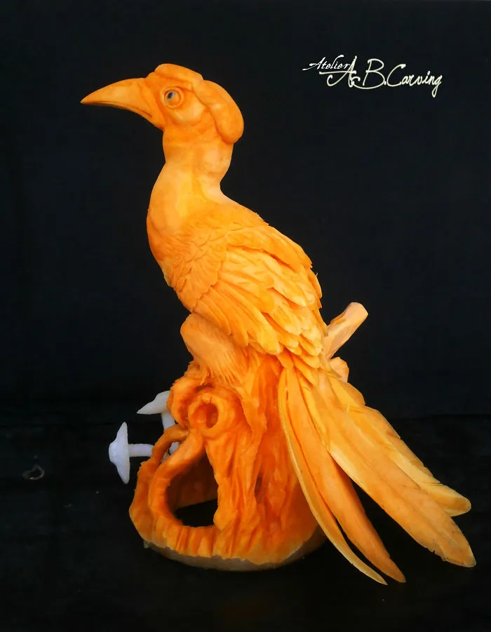 I Am A Fruit Carving Artist From Bulgaria And Here Are 26 Of My Alternative Halloween Pumpkins (New Pics)