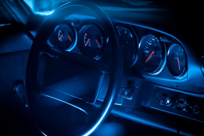 Neon Porsche Shoot Inspired By 'Drive'