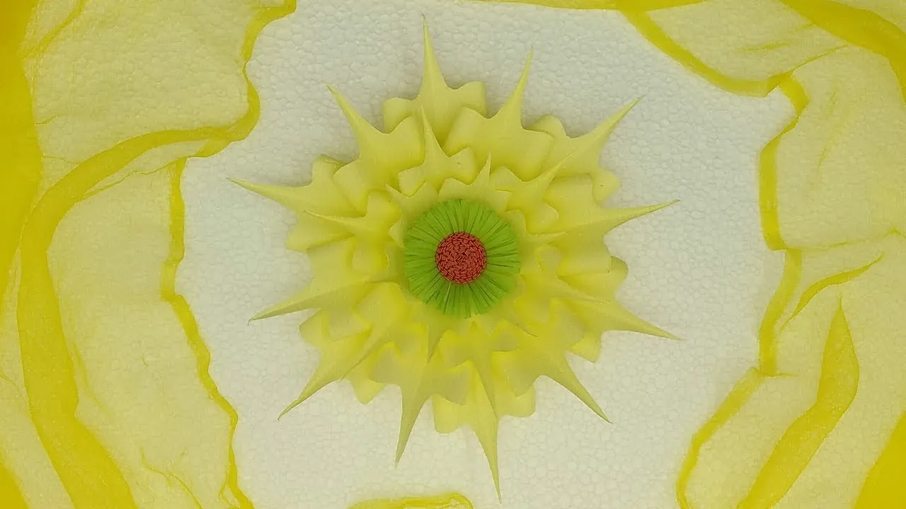 How To Make Very Easy Wedding Backdrop Paper Flowers Making-Wedding Decoration Flower Idea