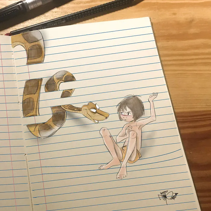 30 Illustrations That Blur The Line Between Drawing And Reality By Luigi Kemo Volo
