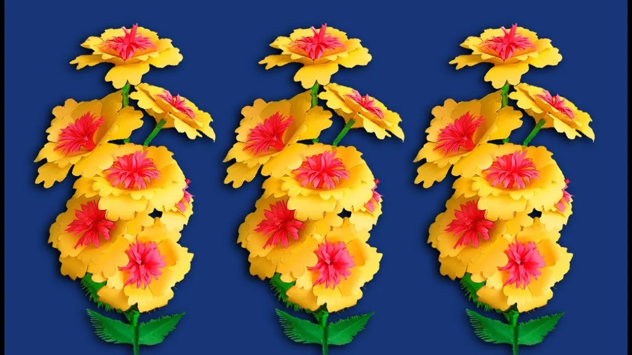 DIY Paper Flower |  How To Make Paper Flowers Decorations