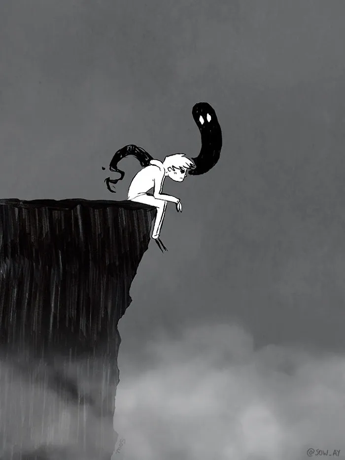 I Illustrate My Darkest Thoughts To Help People Understand What It’s Like To Suffer From Mental Illness (New Pics)