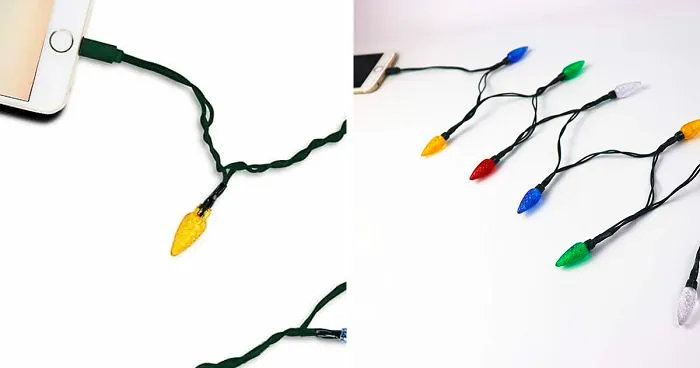 There's A Phone Charger With Christmas Lights And You Didn't Think You Needed It Until Now