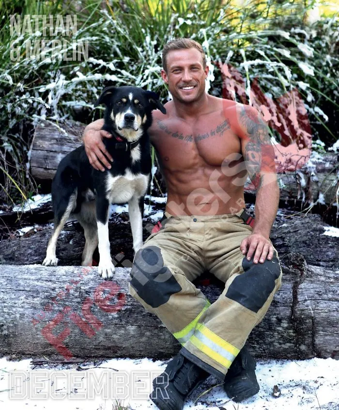 Estos bomberos australianos posan con animales para el calendario benéfico de 2020, y las fotos podrían causar incendios