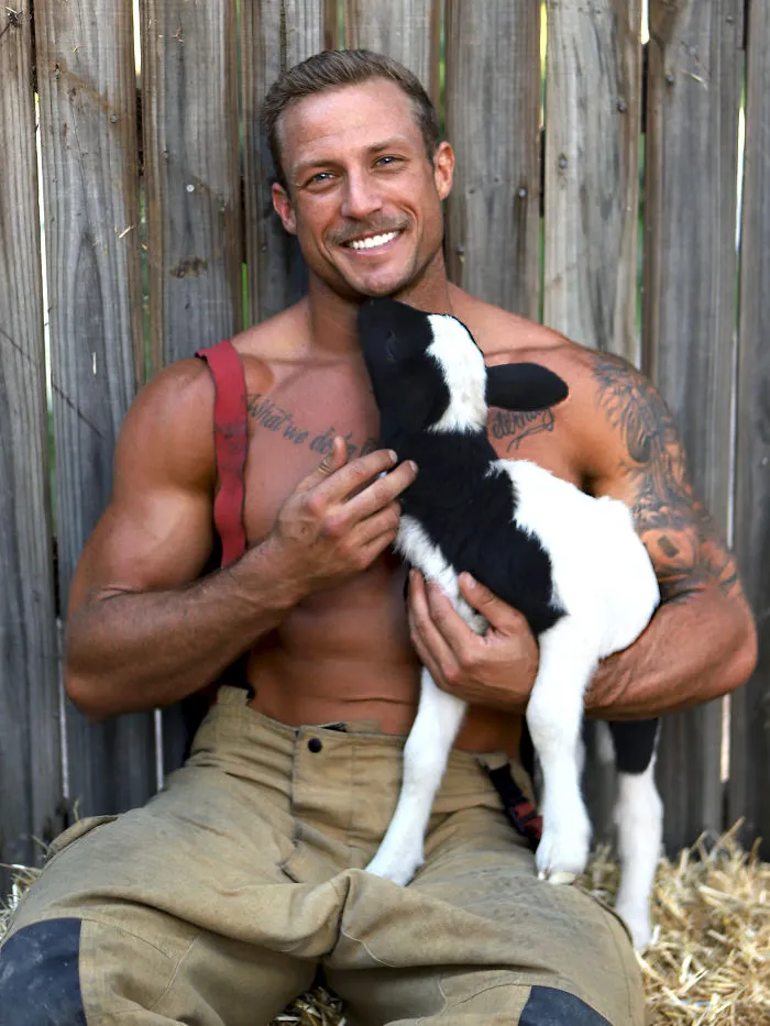 Australian Firefighters Pose With Animals For 2020 Charity Calendar, And The Photos Are So Hot They May Start Fires