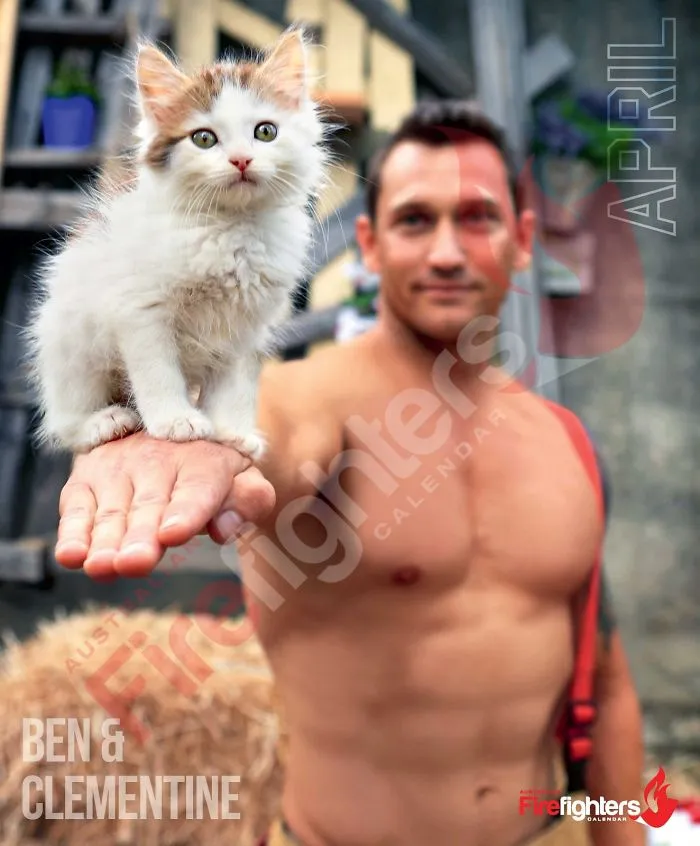 Australian Firefighters Pose With Animals For 2020 Charity Calendar, And The Photos Are So Hot They May Start Fires