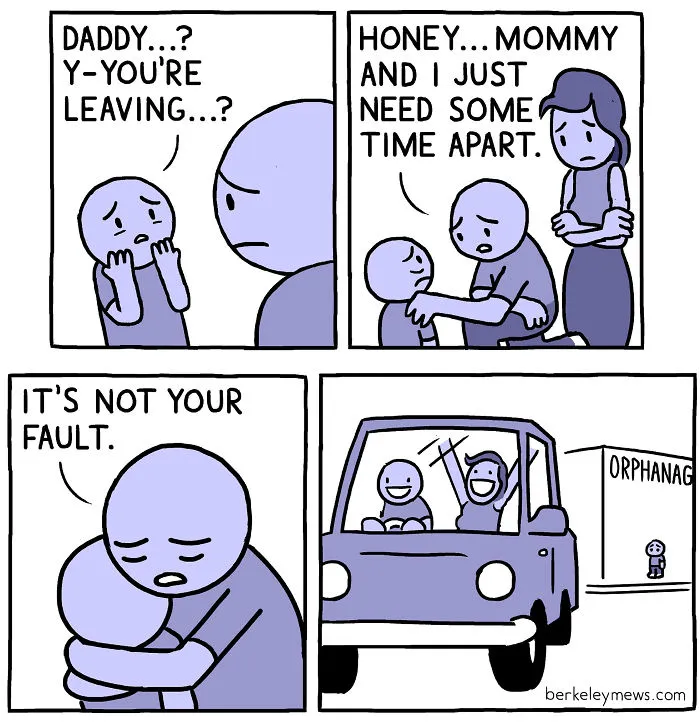 Artist Adds Dark Humor To His Comics That Look Innocent At First (30 Pics)