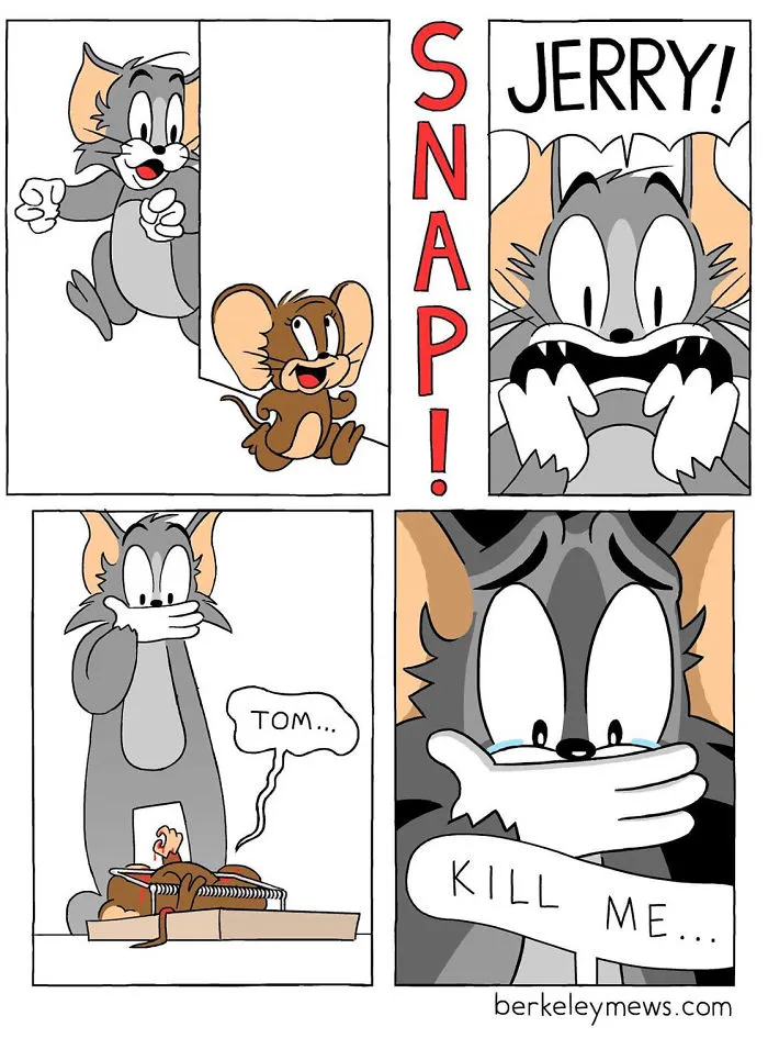 Artist Adds Dark Humor To His Comics That Look Innocent At First (30 Pics)