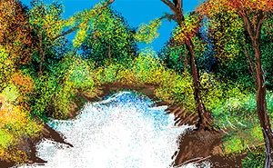Someone Follows Bob Ross' Tutorial Video In MS Paint, Gets Absolutely Blown Away By What They Created