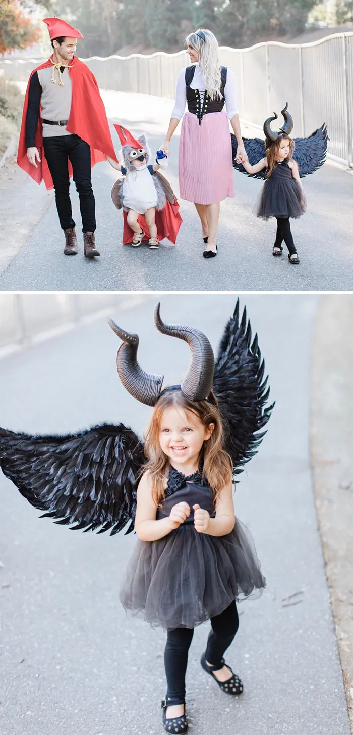 Ali Fedotowsy's Family Dressed As Characters From Sleeping Beauty