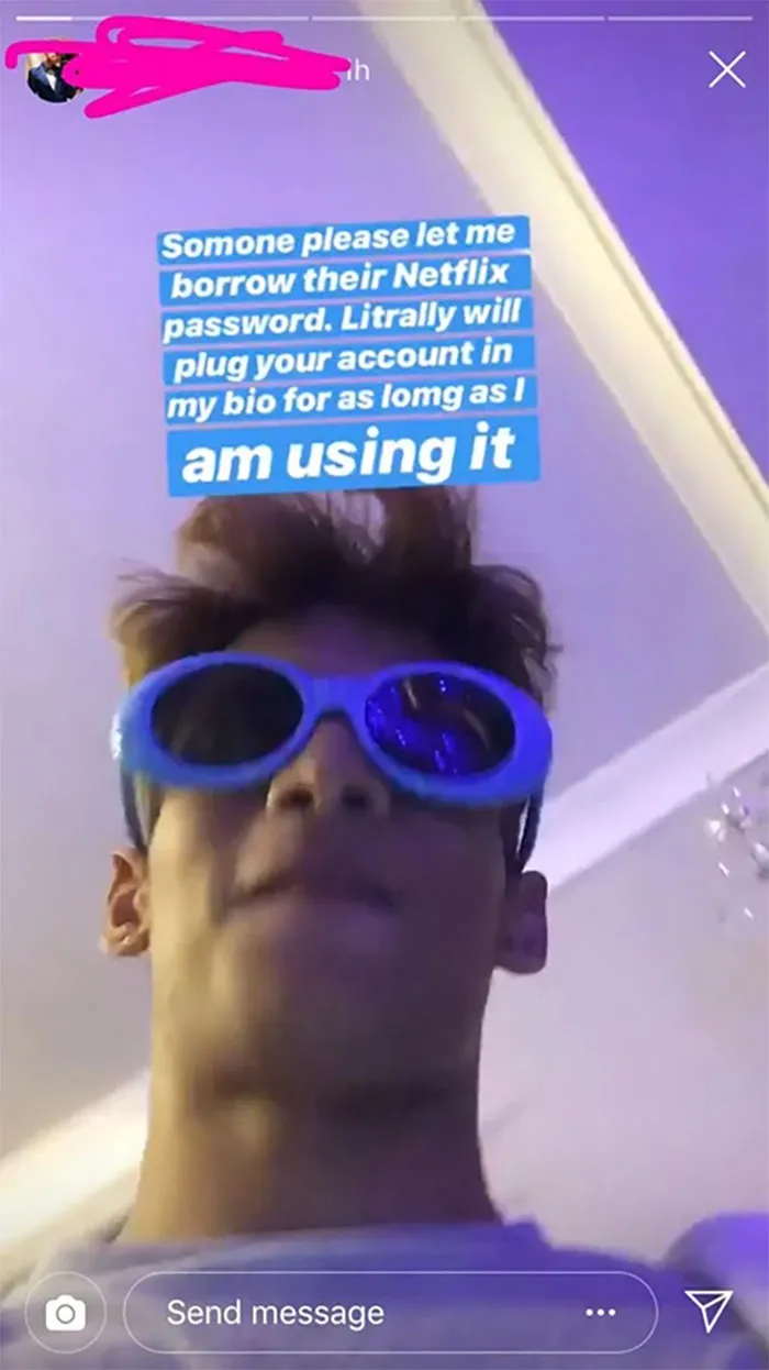Yeah I’ll Give You My Paid Netflix Account For Exposure On Your 28k Follower Instagram Account