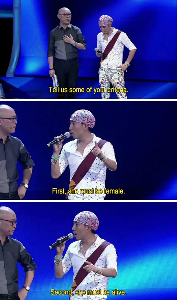 People Can't Believe This Chinese Dating Show And Their Participants Are Real (30 Pics)