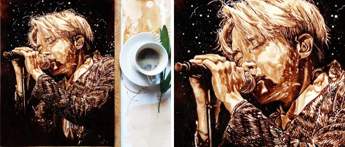 I Drew My Favourite Kpop Idols - Got7 And Bts - With Coffee