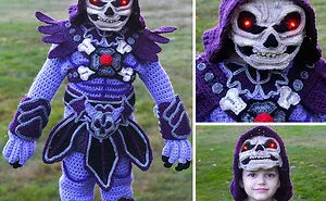 Woman Crochets Full Body Halloween Costumes For Her Kids (11 Pics)