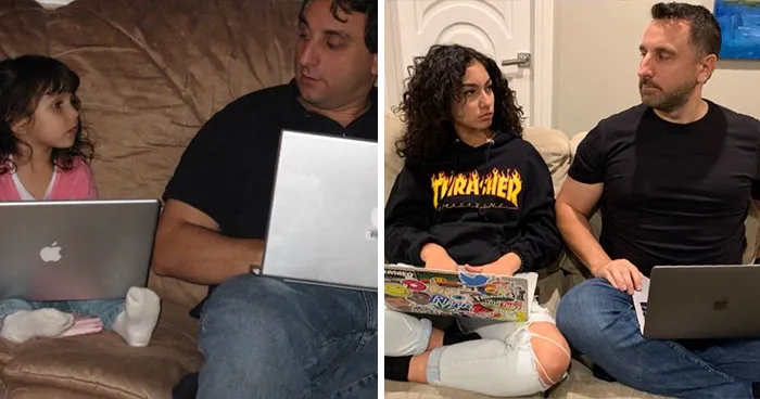 Este padre lleva desde 2007 haciéndose fotos con su hija en el sofá, y cada vez tiene mejor aspecto