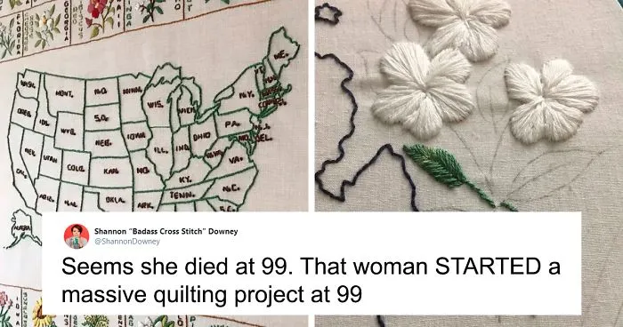 99-Year-Old Woman Dies Leaving Her Massive Quilt Project Unfinished So This Woman Organizes Help To Finish It