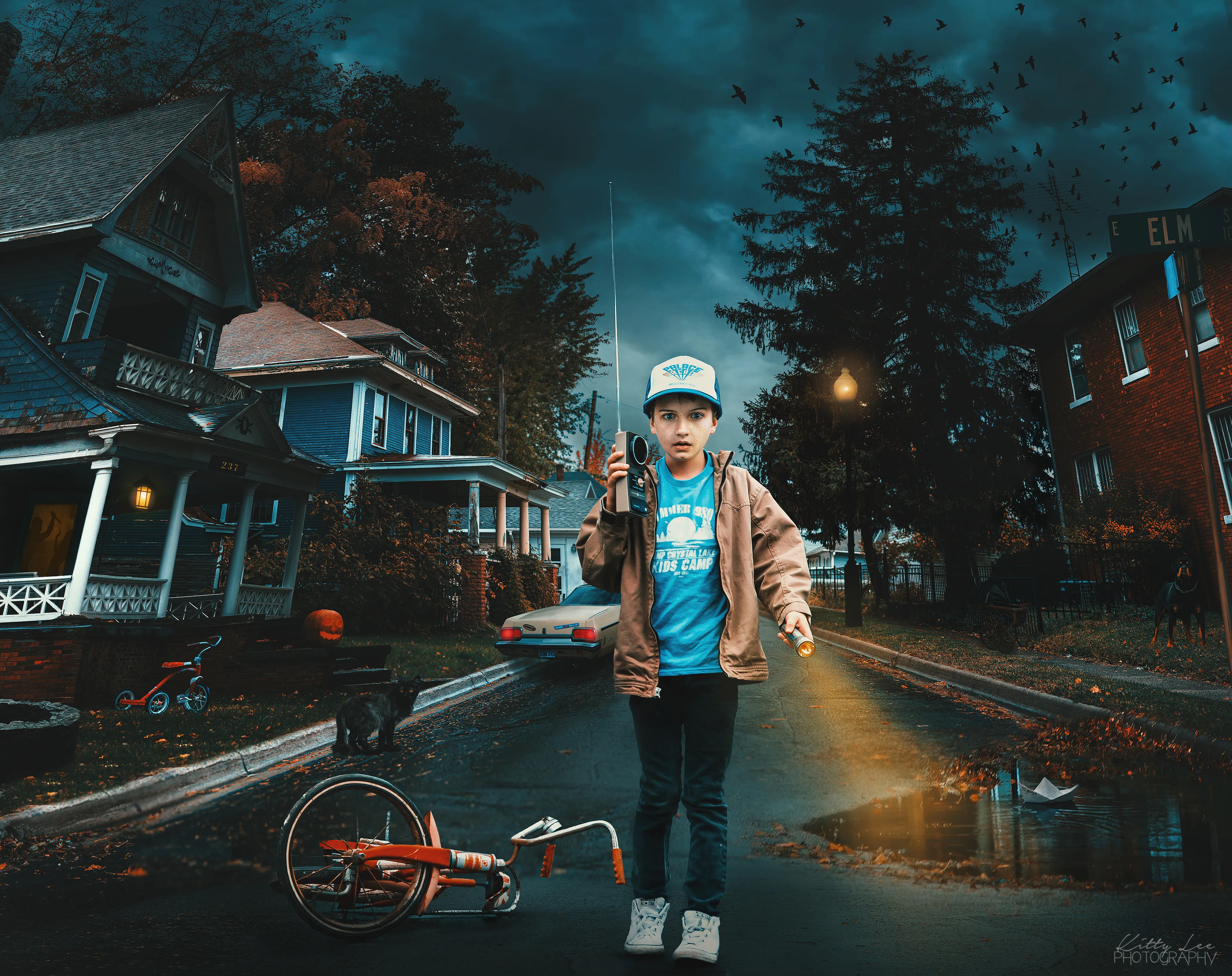 My Wife Is A Photographer Who Specializes In Fine Art Images, She Created This Image Of Our Horror-Movie Obsessed Son